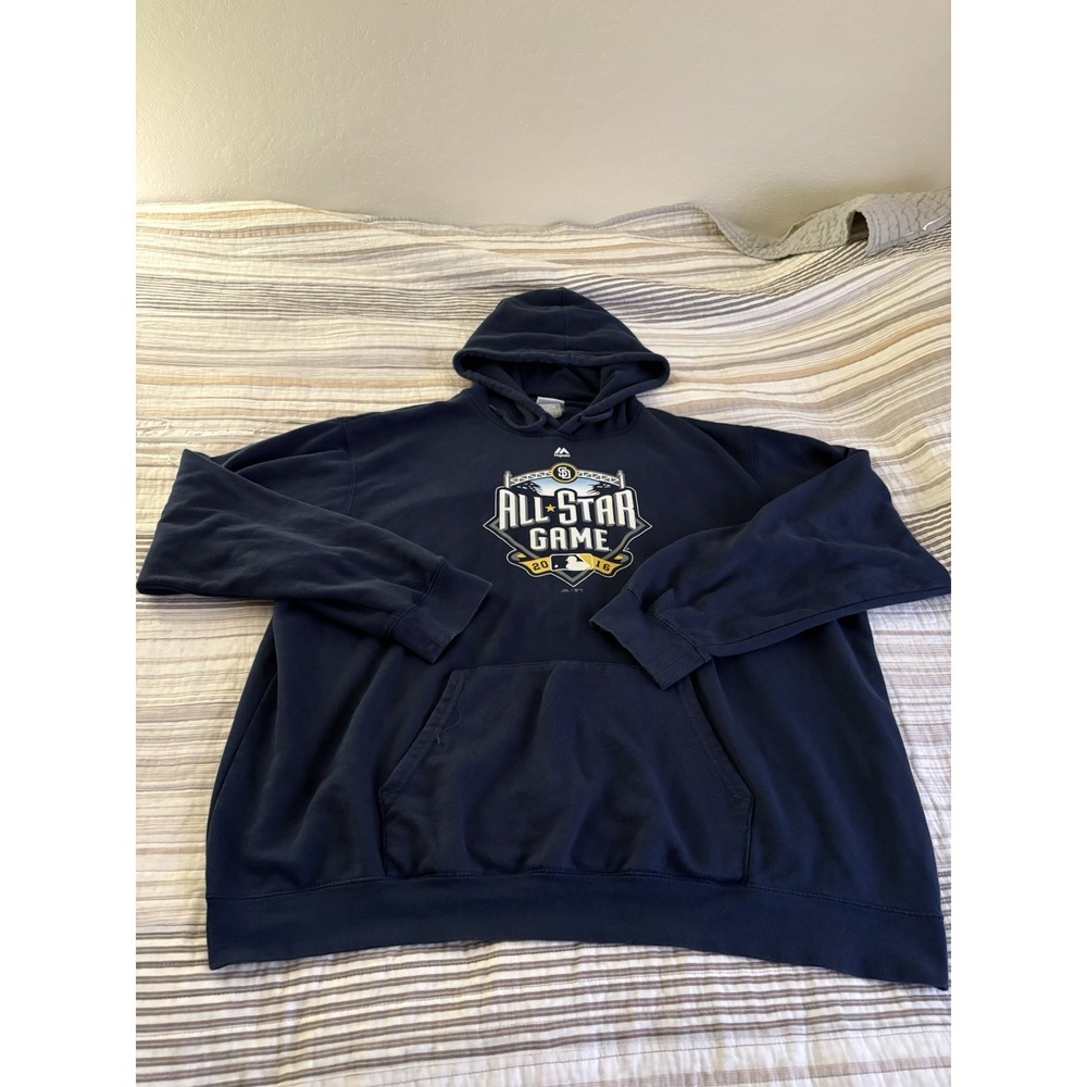 Majestic Authentic MLB All-Star Game 2016 San Diego Hoodie Mens XL
